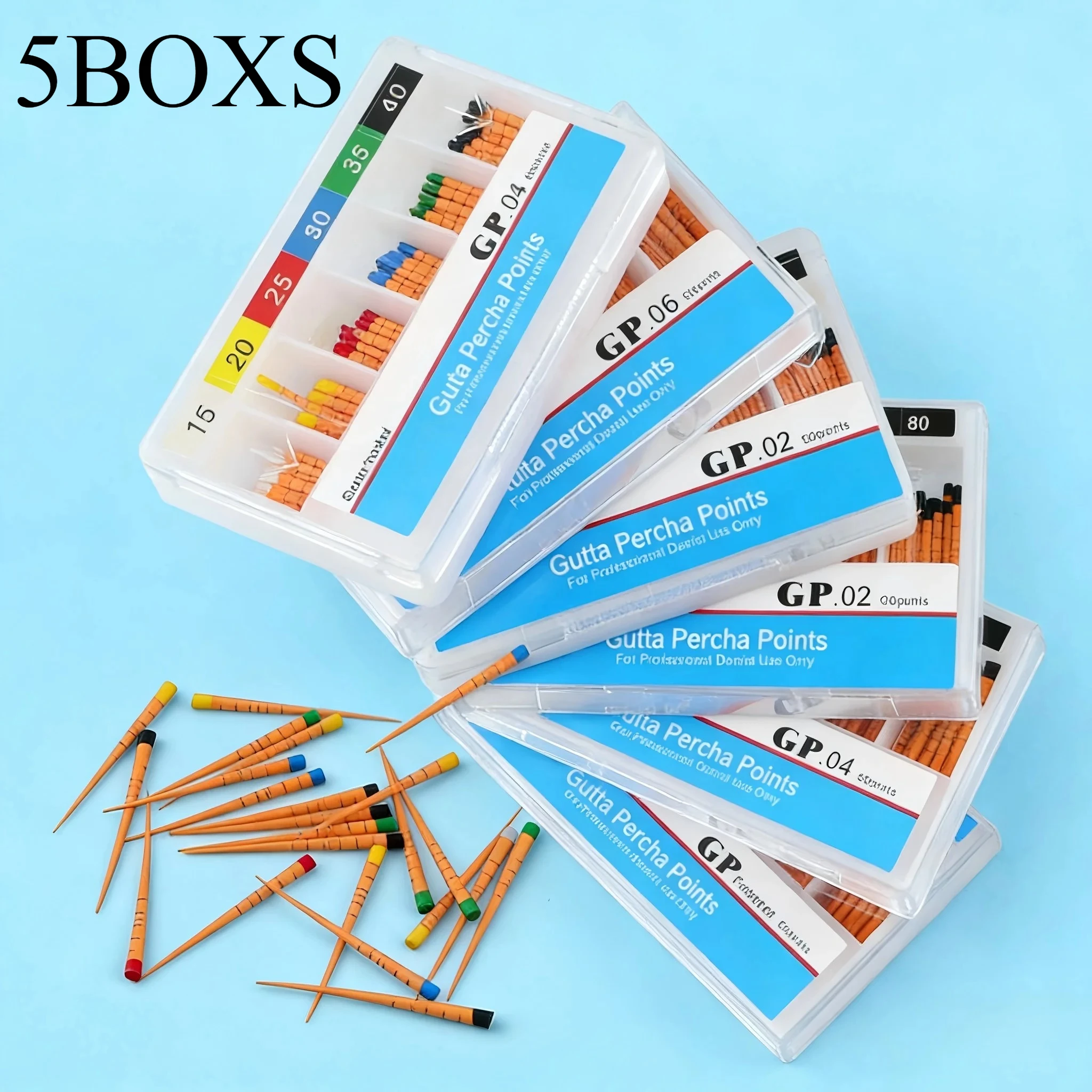 

Резиновые обтураторы для корневых каналов, 5 упаковок, с разметкой по размерам 02/04/06/F, для эндодонтии, расходные материалы для стоматологов