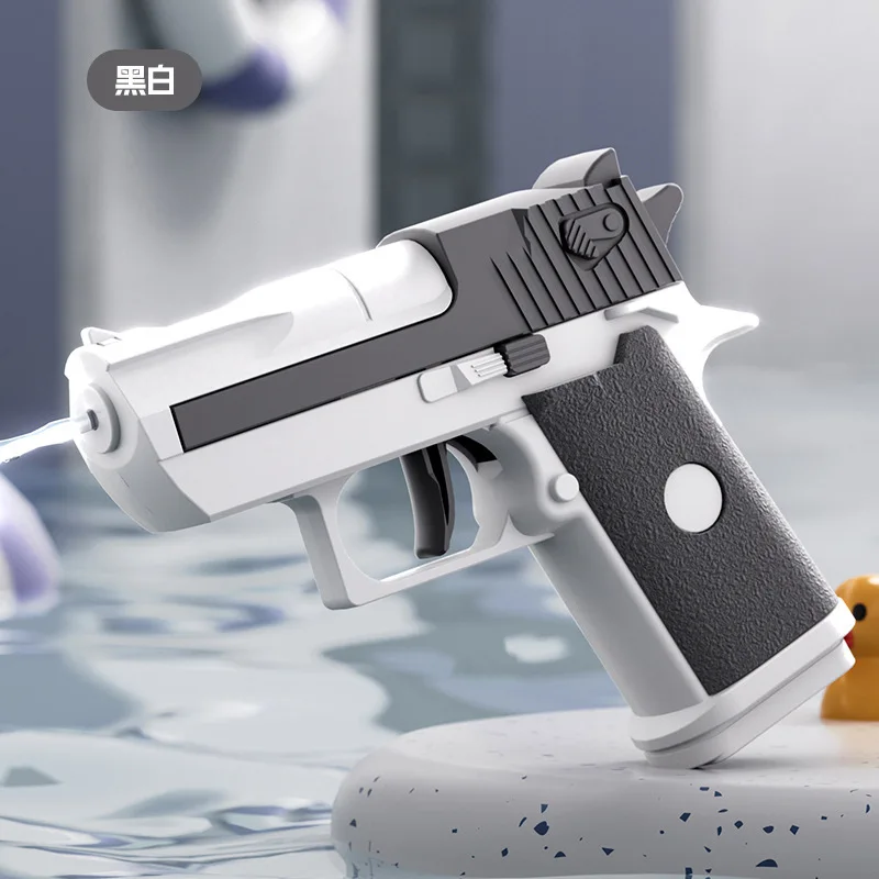 Pistola de agua de tiro continuo mecánico Mini Desert Eagle para niños, pistola pequeña, juguete para disparar, playa al aire libre, caliente, Verano