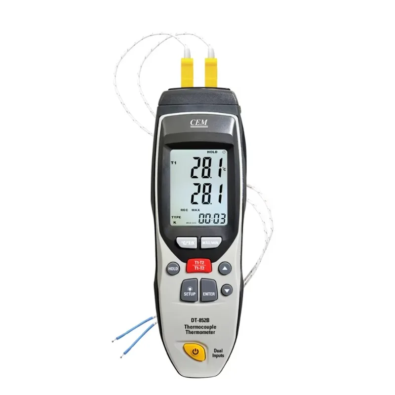 ميزان حرارة رقمي احترافي DT-852B من النوع K/Type J OEM وODM مدعوم