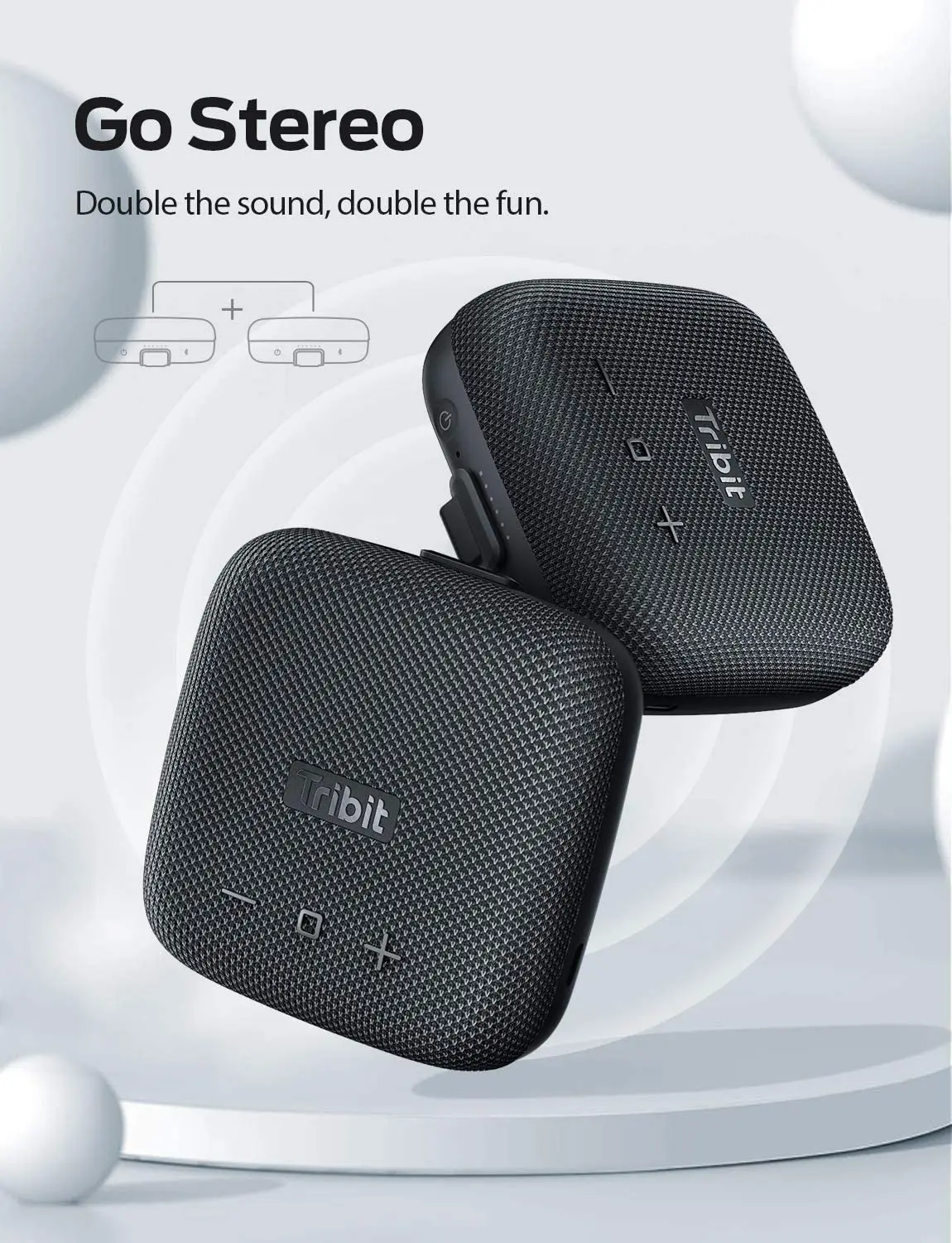 Tribit StormBox Micro Waterproof Bicycle Speaker Advanced TI Amplifier 360° Rich Bass view 2
