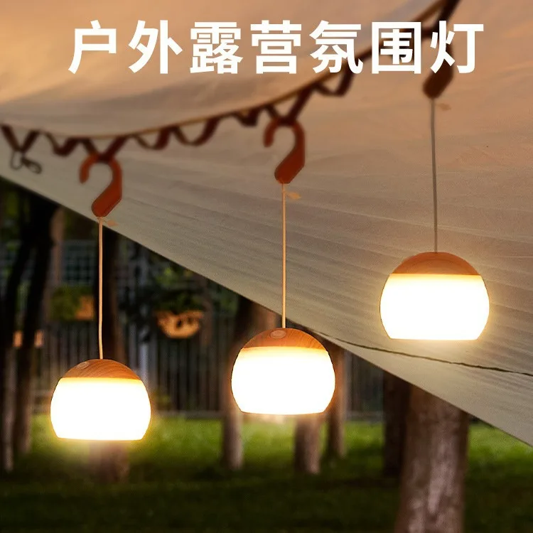 Camping Light Outdoor Tent Ambient Lights Canopy Hanging USB Rechargeable Lighting Chandelier Battery Life Camping light