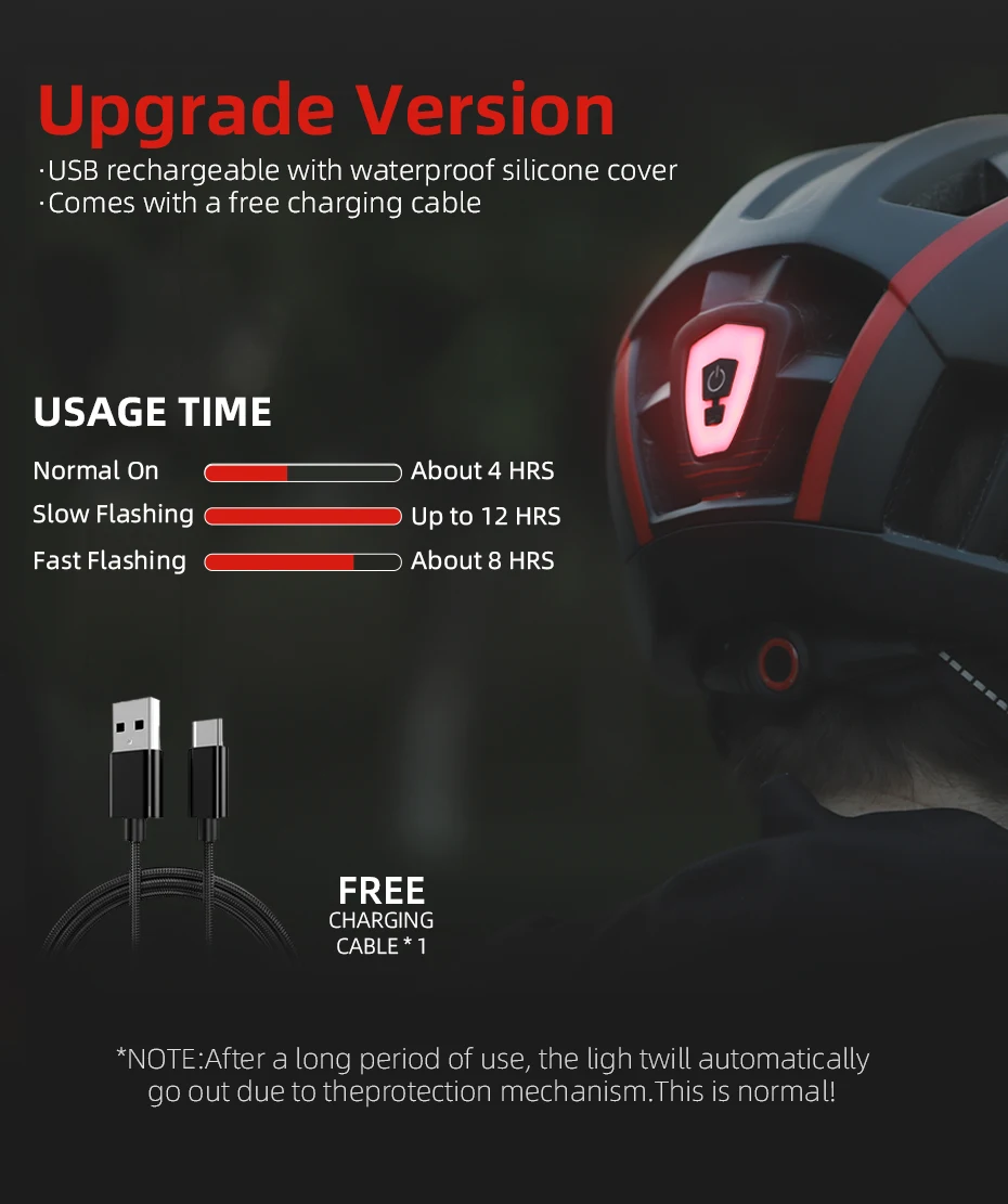 VICTGOOL Fahrradhelm für Männer Sonnenblende Goggles Radfahren Helm LED USB Licht Magnetische Linse MTB Rennrad Helme Sicherheit – Detail 17