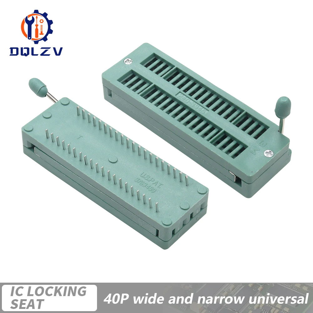14 16 18 20 24 28 32 40 P Pin breit/schmal 2,54 mm grün DIP Universal ZIF IC Sockel Test Löttyp IC Lock Sitz Zif Sockel