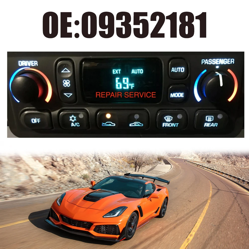 Air Conditioning Control Panel LED For Chevrolet For Corvette 1997-2007 Climate Control Module Replacement Part 09352181