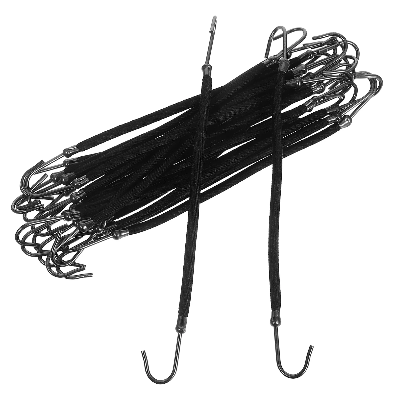 

20 Pcs Elastic Bands Hooks Mini Clips for Thick Ponytail Hooks Hair Bungee Bands Hair Tools Ponytails