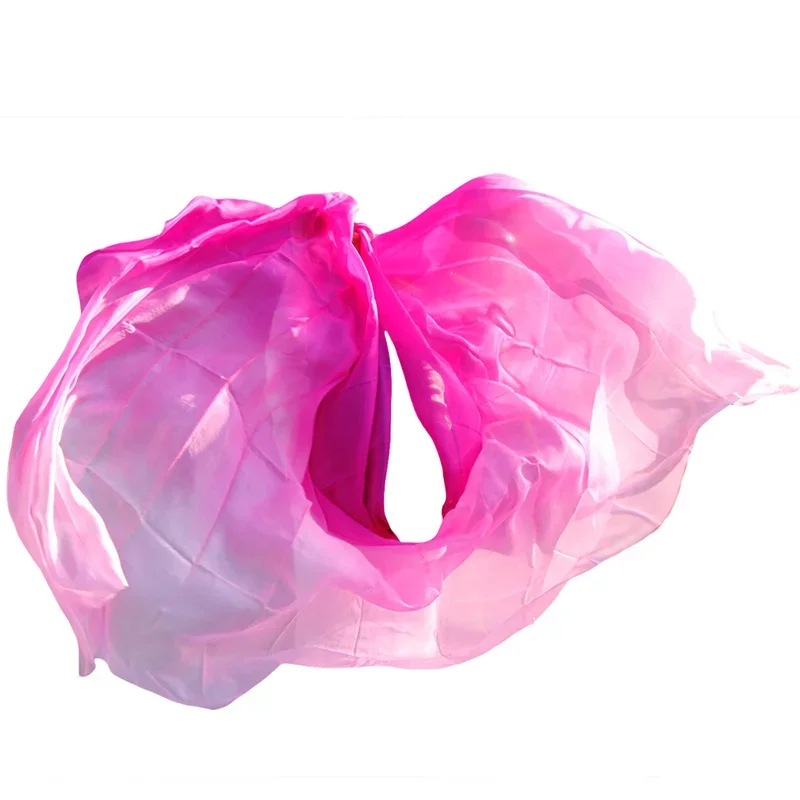 حجاب من الحرير الخالص مخصص حديثًا قياس 250 * 114 سم، مناسب لممارسة الرقص الشرقي وارتداء شال