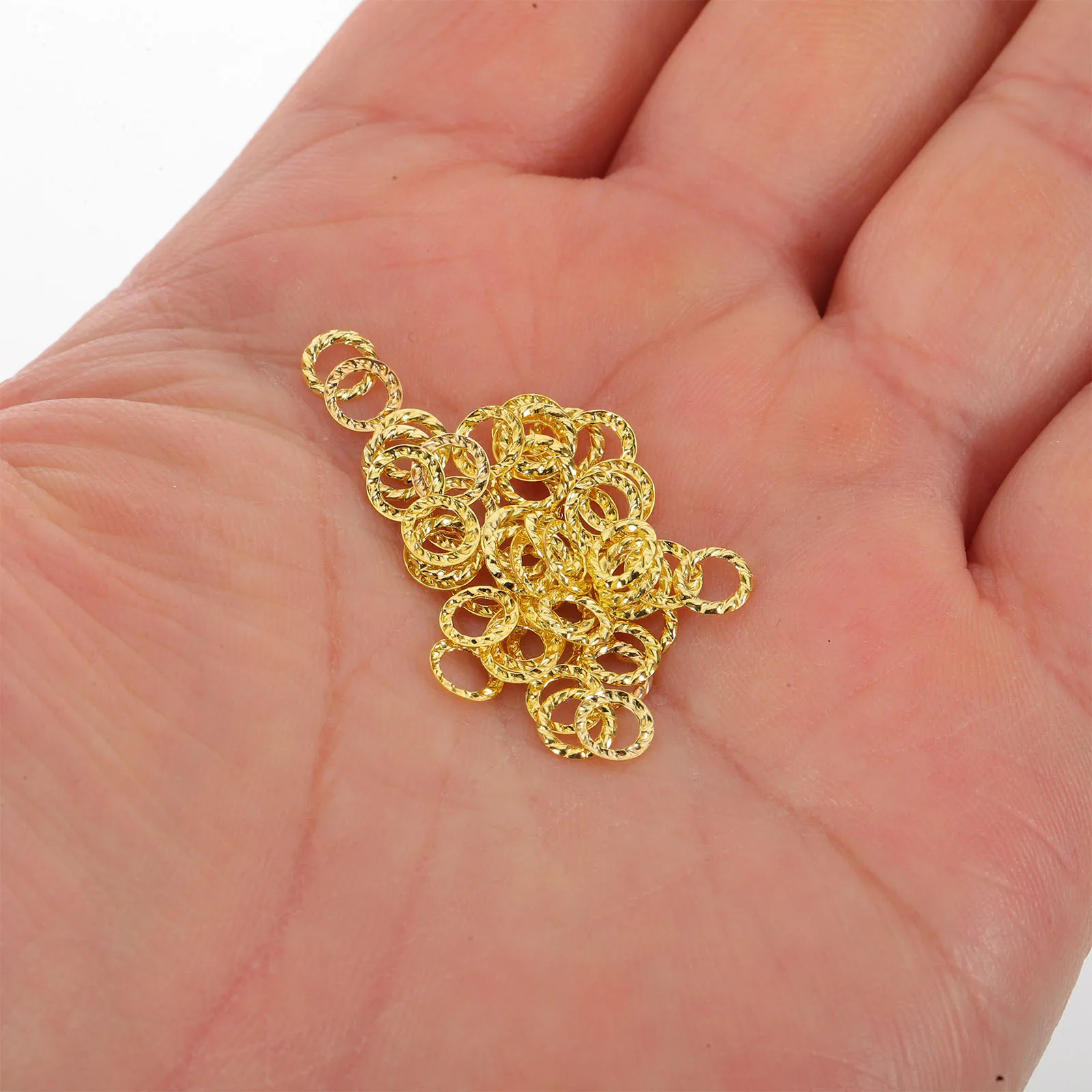 

1000Pcs Nail Art Charms Metal Hollow Round Studs for DIY Manicure Decoration Alloy Rivet Jewelry Luxury Nail Embellishments