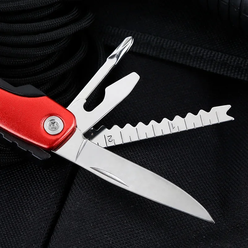 6 Inch Multifunctional Stainless Steel Blade Aviation Aluminum Handle Small Large Outdoor Camping Multi-function Folding Plier