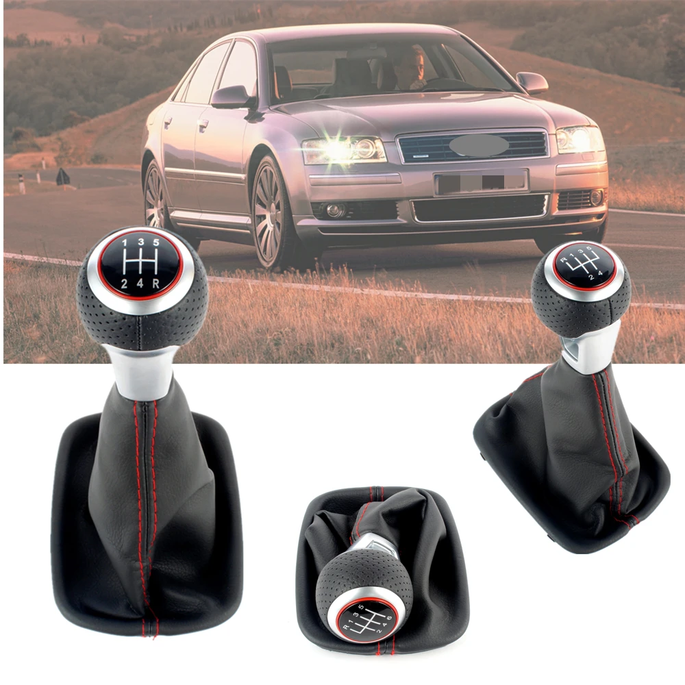 5/6 Speed Manual Stick Gear Shift Knob For  Audi A8 1996 1997 1998 1999 2000 2001 2002 2003