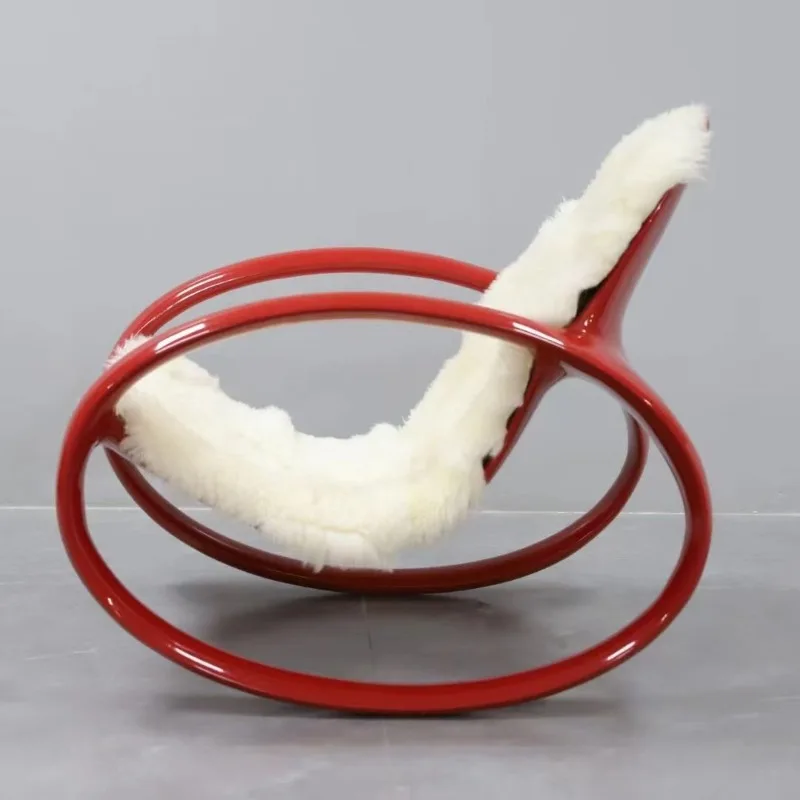 Fiberglass rocking chair wool pad