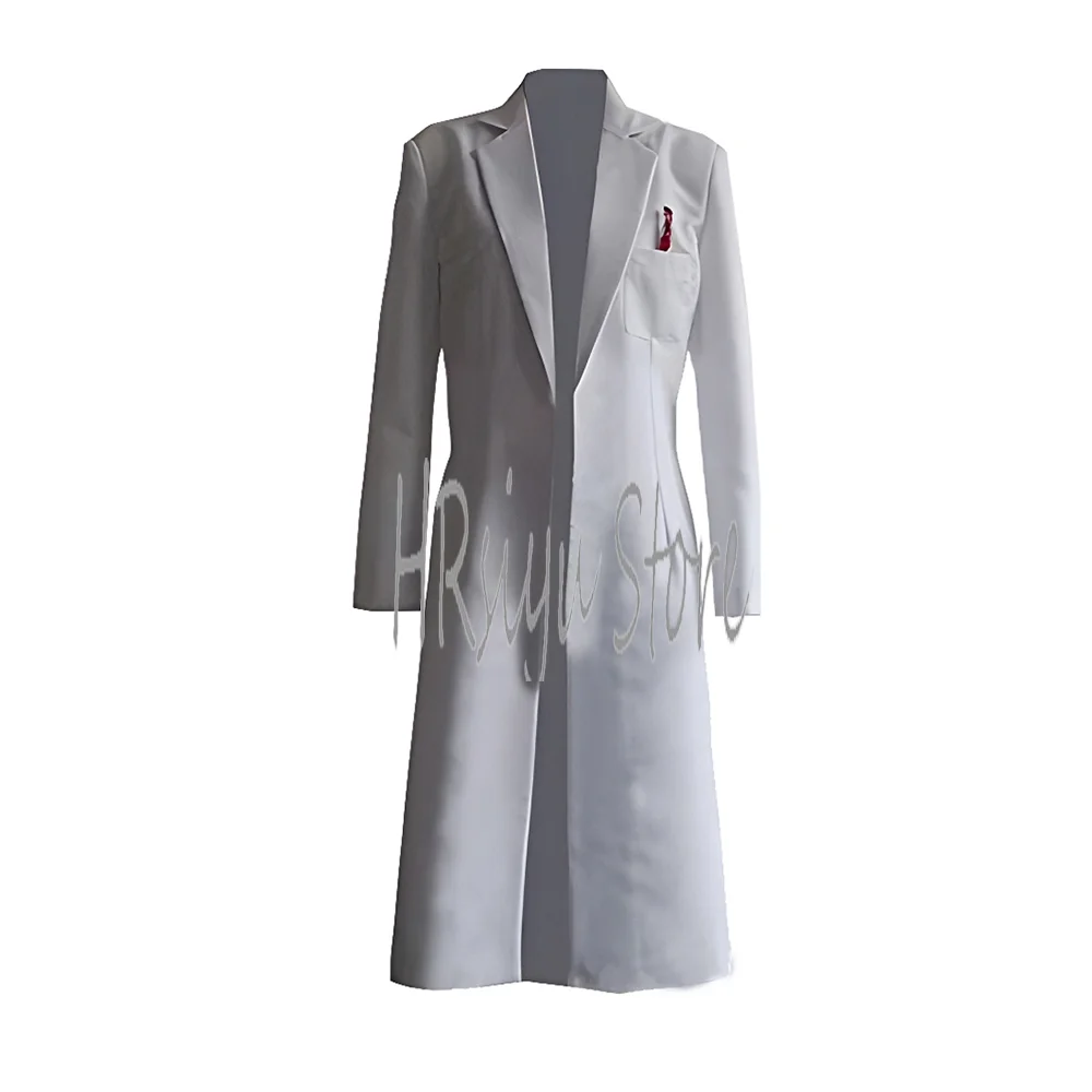 Anime Rintarou Okabe Cosplay Costume Doctor White Coat Long Jacket Halloween Outfit -customized