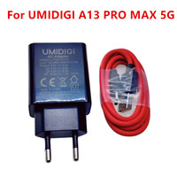 Original New Umidigi A13 PRO MAX 5G 6.8inch Cell Phone AC Adapter Travel Charger EU Plug +Type-C USB Cable Wire Line
