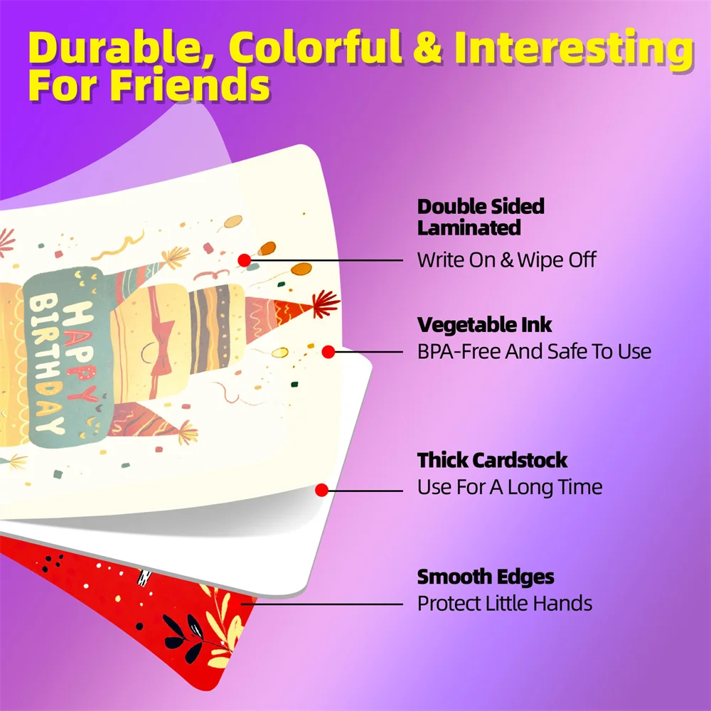 مجموعة بطاقات عيد الميلاد 50 تصميمًا لبطاقات عيد الميلاد السعيدة، بطاقات تهنئة عائلية للعائلة والأطفال والأصدقاء والعمل والاحتفالات المكتبية #4