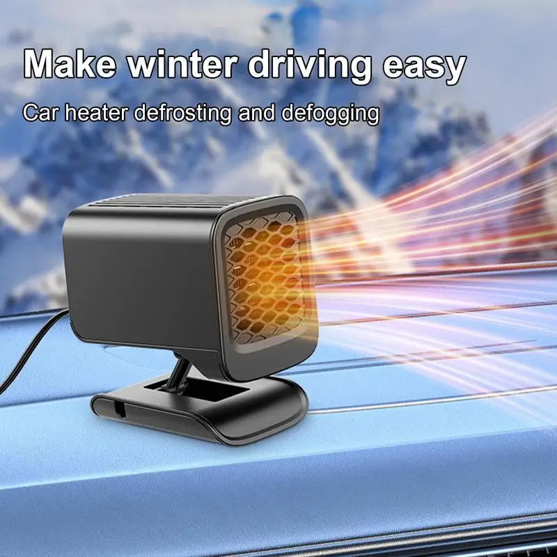 

Portable Car Heater 360 Degree Rotation Auto Cooler And Heater Car Anti Fog Heater Vehicles Windshield Screen Deforester