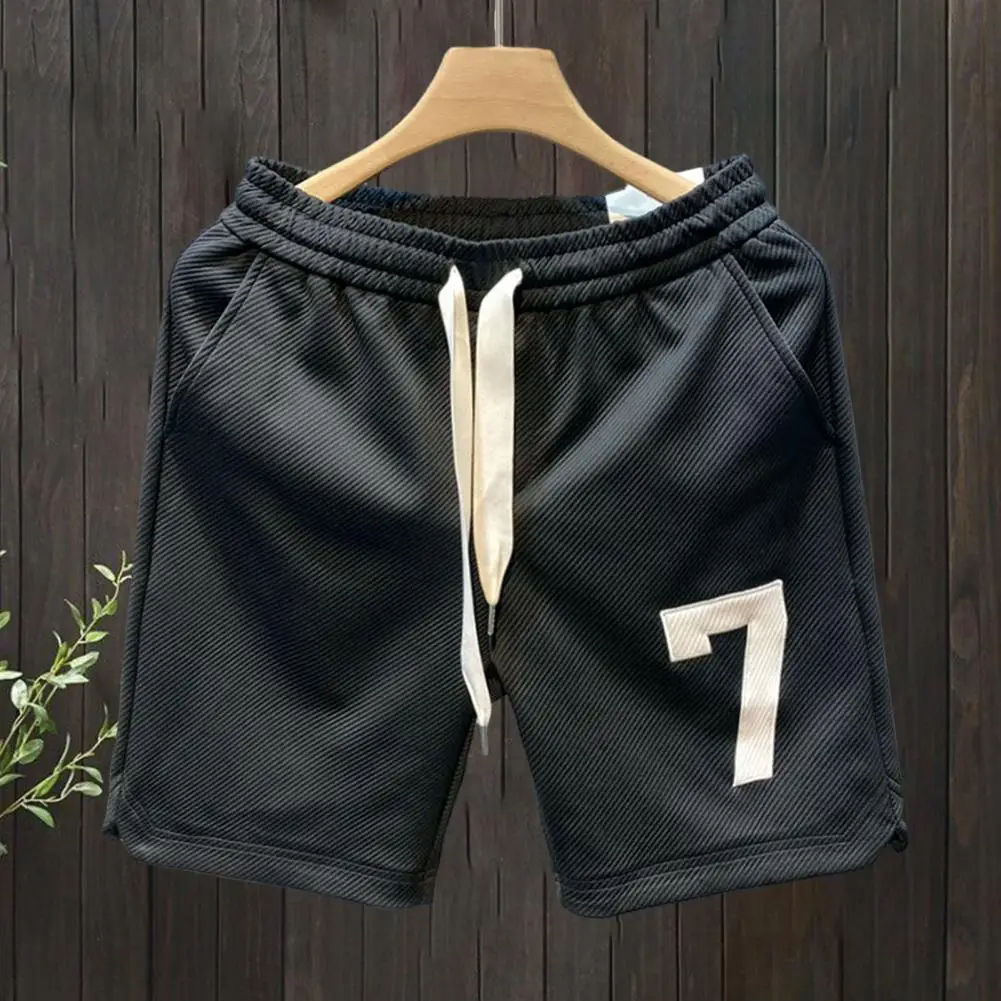 Men Basketball Shorts American Sports Shorts Men's Gym Shorts with Drawstring Elastic Waist Number Print Design Soft for Men