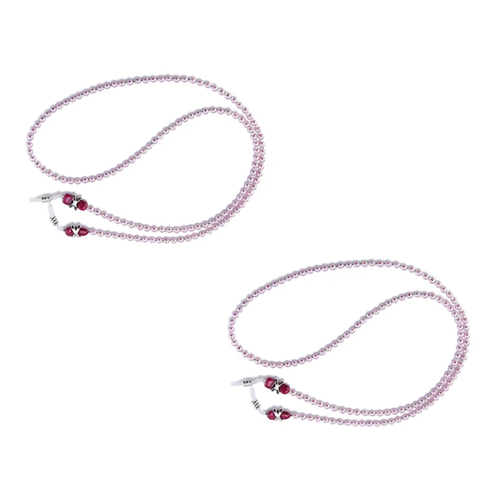 

2 Pcs Non-slip Glasses Rope for Lace Woman Band Chain Lanyard Eyeglass Eyeglasses Strap Women Sunglass