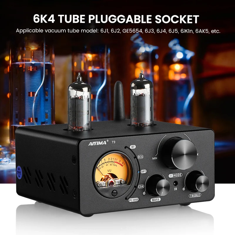 Amplificador de Tubo de Vácuo Aiyima HiFi Bluetooth 5.0 — foto 2