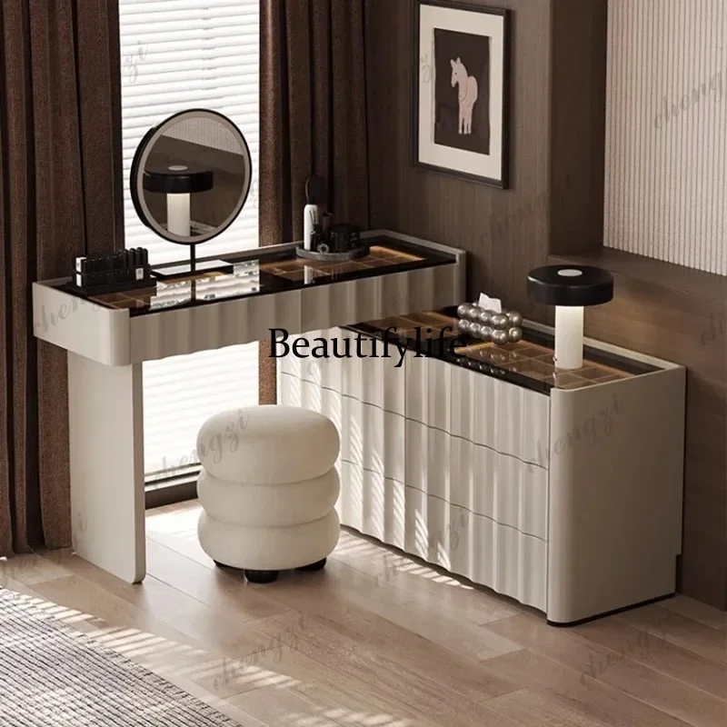 M138 PPP French Ornate Vanity Table Unique Artistic Trendy Elegant Vanity Table Exquisite Premium Meuble De Chambre Bedroom Furn