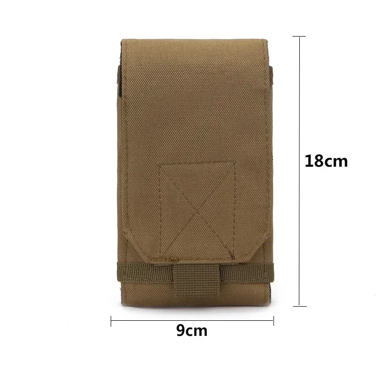 في الهواء الطلق كامو حقيبة حامل هاتف التكتيكية الرياضة حزام خصر حافظة مقاوم للماء النايلون EDC الرياضة المشي لمسافات طويلة الصيد أكياس كامو في حقيبة الظهر