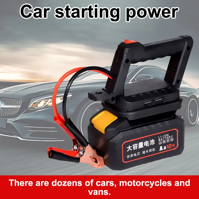 Portable Jump Cables Black Red Jump Starter Cables Battery Not Included Wear-resistant Non-deformed Quick Installation 1PC