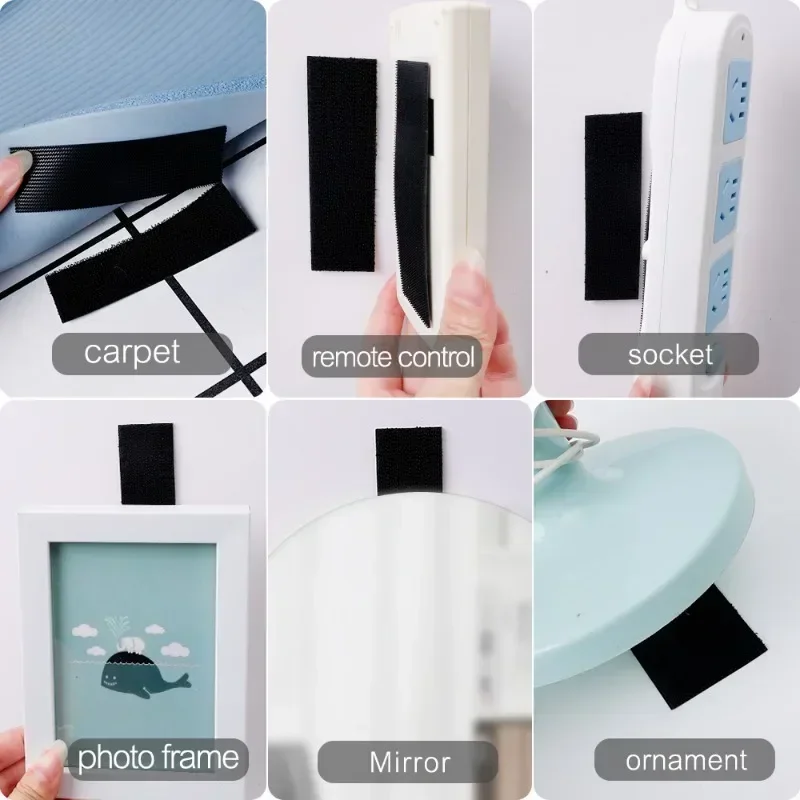 Self-adhesive Tape Carpet Fixing Stickers Diy Non-slip Velcros Double-sided Car Fastener Accessories Sofa Car Floor Mats Apparel