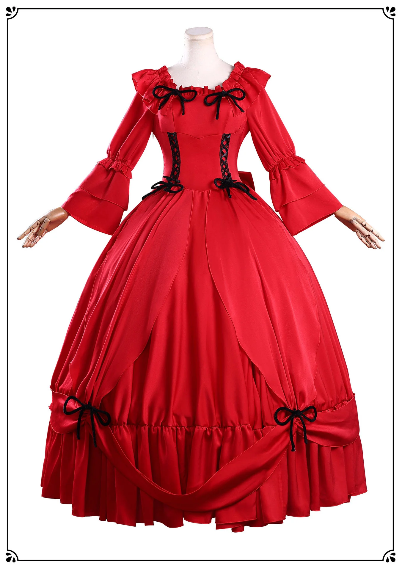 أزياء أنيمي سكارليت التأثيرية قد أطلب من شيء نهائي واحد للنساء فستان رائع لزي الهالوين كرنفال ملابس الأداء #6