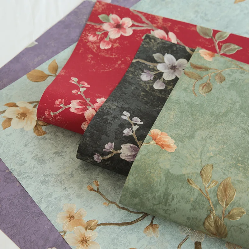 53x53cm Chinese style pack papers 10sheet Mother teacher\'s birthday flower bouquet wedding Christmas new year gift pack craft