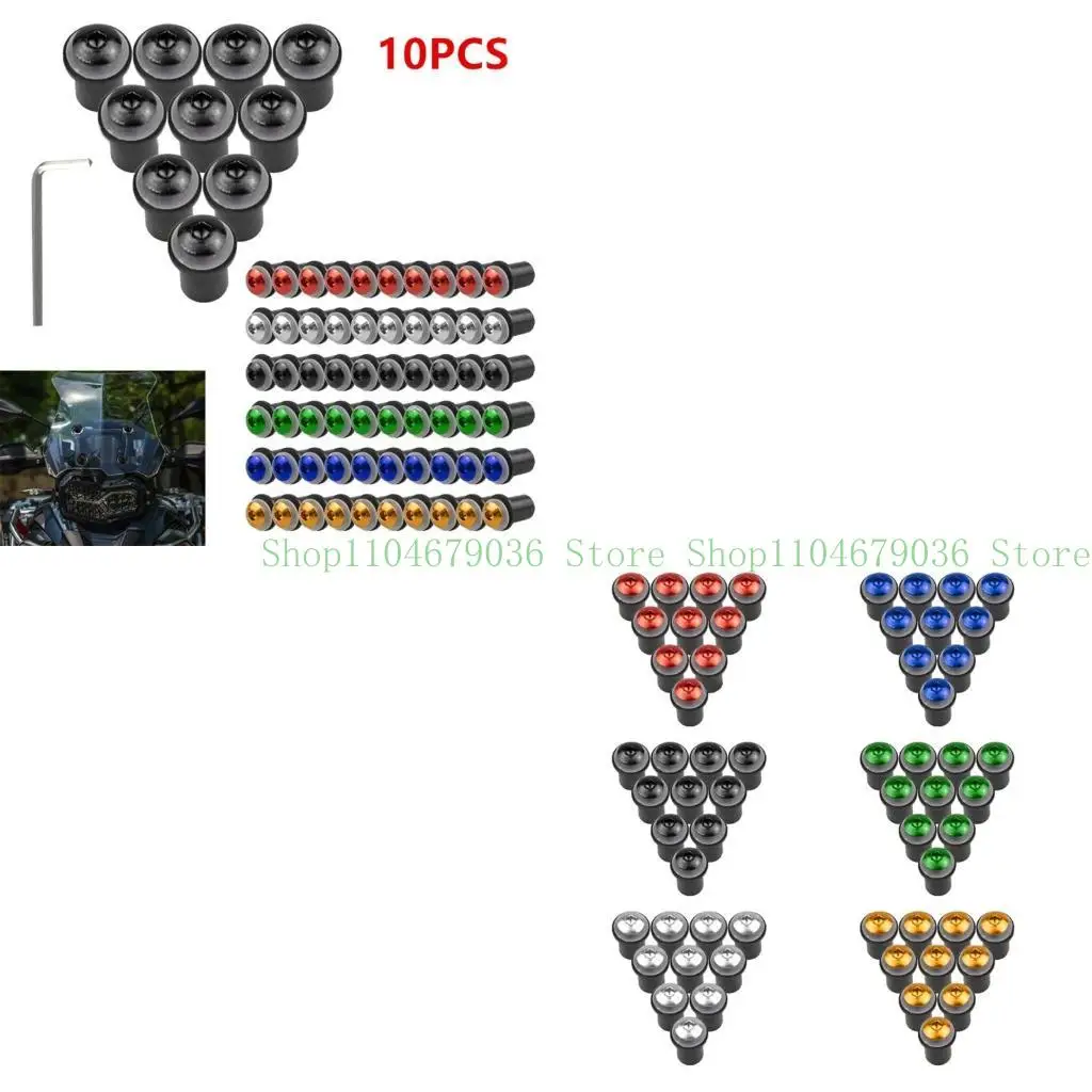 

652F Motorcycle Windshield M5x16mm Screws Set 5mm for CBR1000RR CB400 CBR600