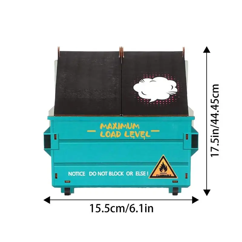 Dumpster Fire Desk Organizer Colorful Desk Pen Holder With Flame Note Cards Funny Desk Dumpster Fire Pencil Organizer Desk