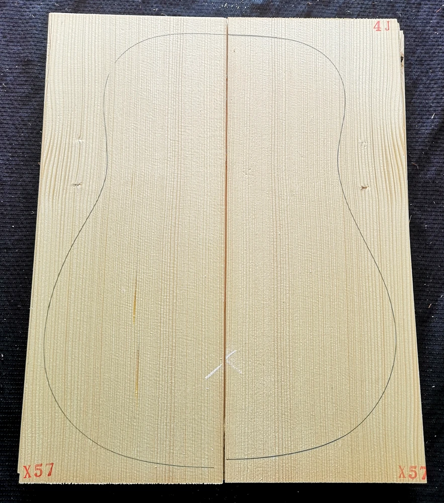 Specially priced 4th level German guitar spruce panel Alpine production full single board professional guitar material
