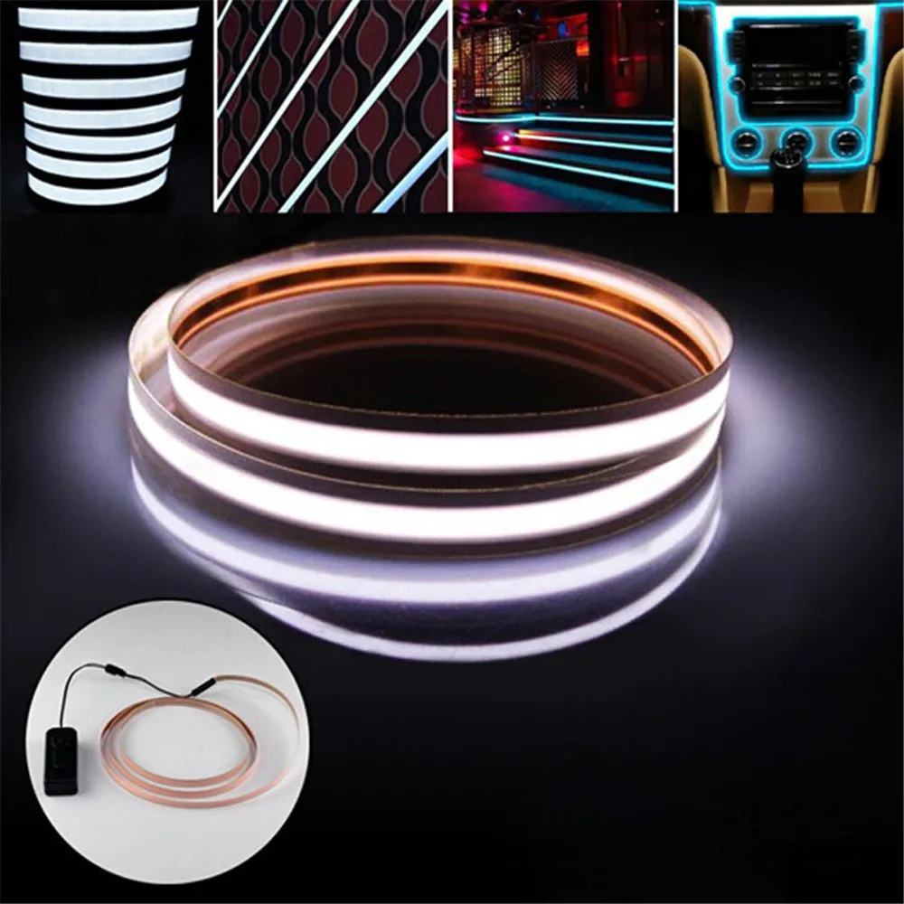 EL strips car LED strip light for DIY AD LOGO flexible neon lights glow rope Party decoration tape lamp USB 12V Backlight Panel