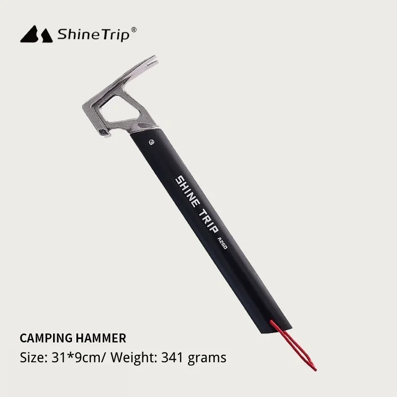 

ShineTrip Camping Hammers Stainless Steel Hammers Outdoor Multifunctional Tools Portable Ultra-light Aluminium Ground Spike