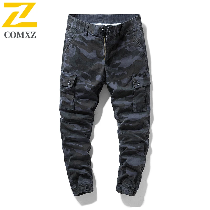 Utility Cargo Pants Men's New Autumn Multi Pocket Printed Camouflage Casual Trousers Versatile Outdoor Lightweight Sweatpants