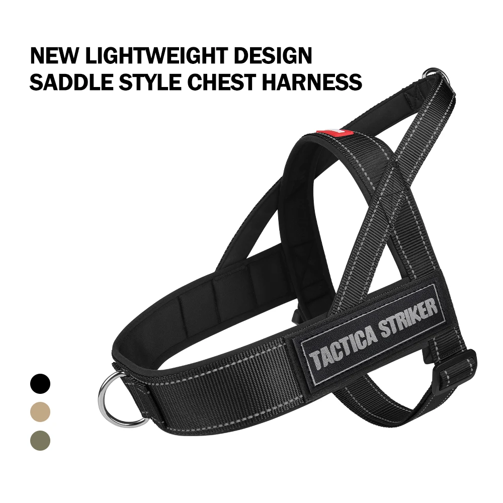 

Heavy Duty No-Pull Dog Harness for Dogs - Reflective Lightweight Saddle Vest Pet Collar with Padded Straps Anti-Escape Design