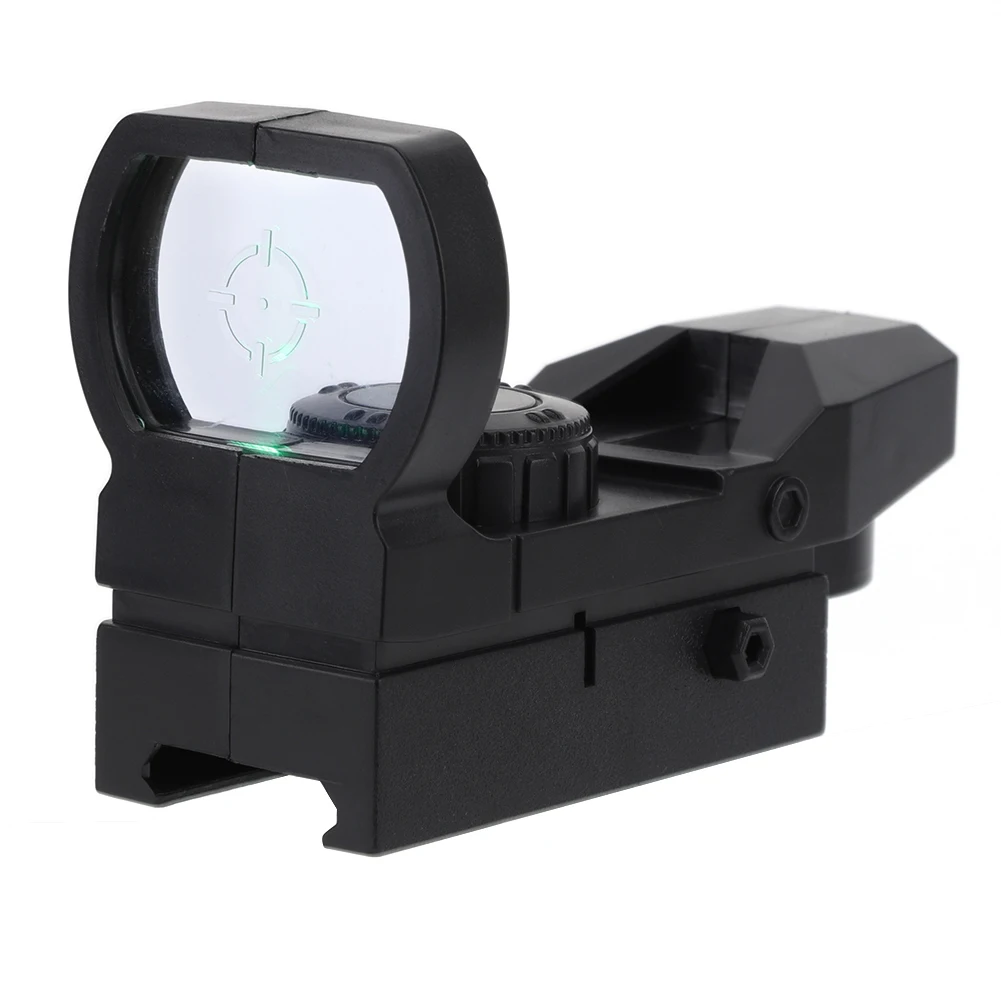 Holographic Rifle Scope ABS Green Dot Sight Scope Reflex Optics Sight Compact Sights for 20mm Rail Mount Rifles