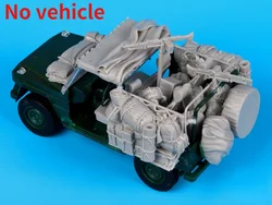 1/35 Scale Die-cast Resin Armored Vehicle Parts Model Assembly Kit Mercedes Wolf Modified Parts Unpainted (no Car)