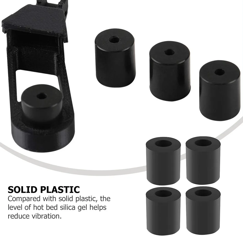 

4pcs Hot Bed Leveling Column Silicone 3D Printer Parts Heat-Resistant Vibration Dampening Solid Mounts Leveler For Printer