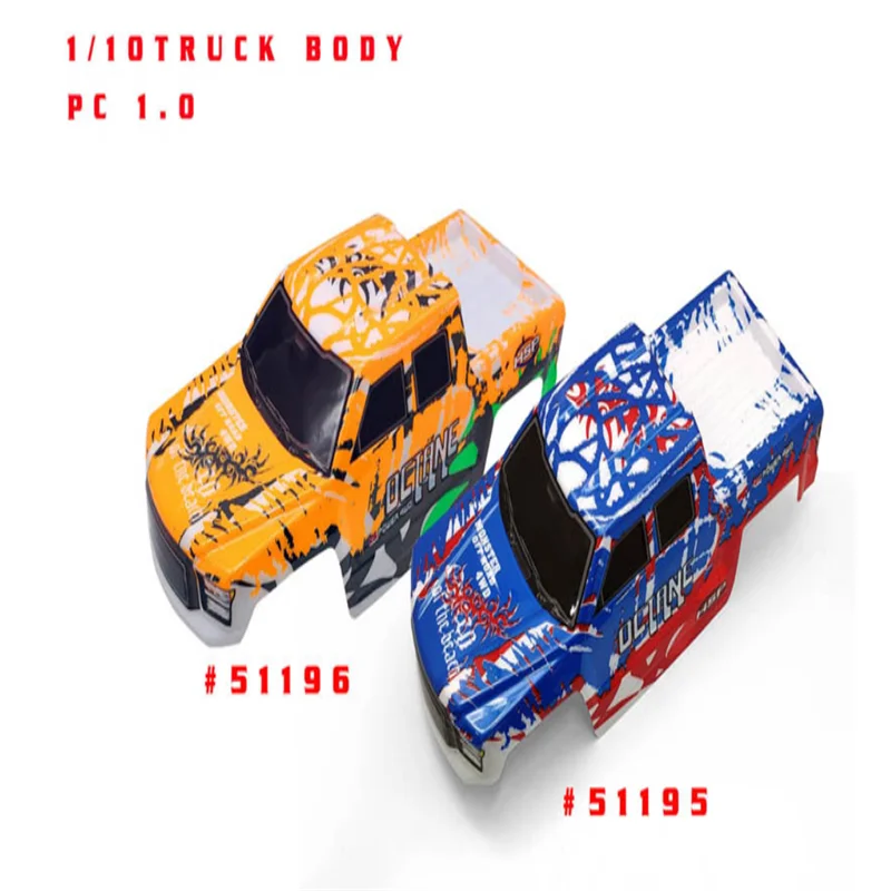 HSP Spare Parts 51191 51192 51195 51196 PC Body+Stickers For 1/10 4WD BRUSHLESS MONSTER 4CH/2.4GHz  94511/94511PRO OCTANE