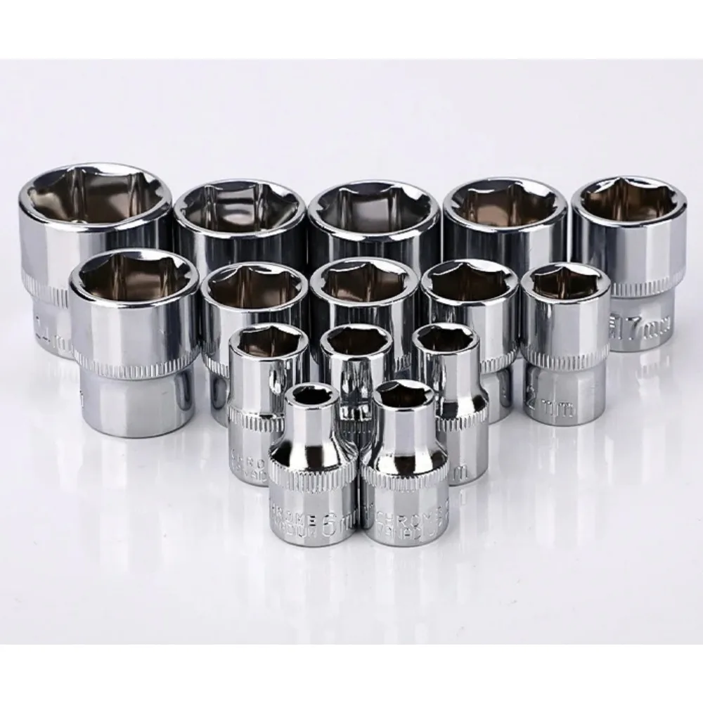 Douille hexagonale externe 3/8 de 6 à 24mm, outil manuel d'entretien de maison/travail, outils de réparation automobile