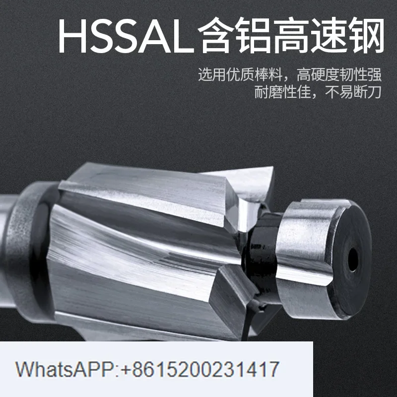 Countersunk end milling cutter aluminum straight shank white steel spout screw M3/4/5/8/10/12