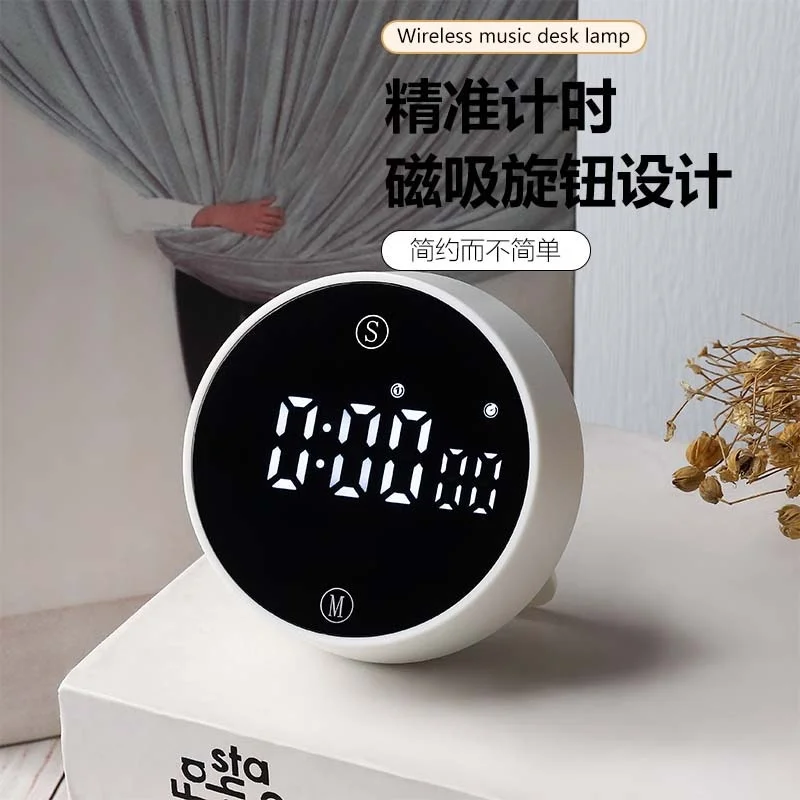 20pcs Knob Type Circular Timer Kitchen Baking with Clock Function Motion Forward and Backward Timer Rotation Timer