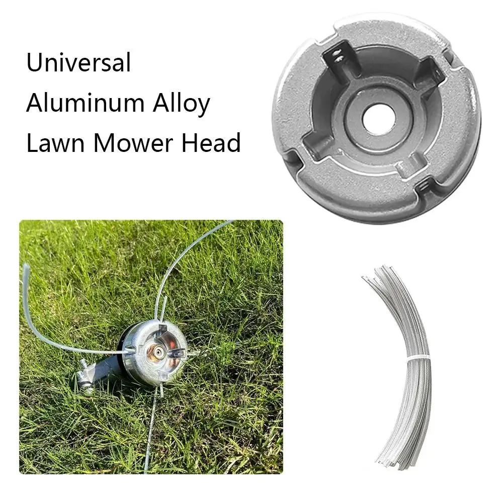 

Universal Trimmer Head Labor-saving with 20pcs Trimmer Lines Lawn Mower Accessories Aluminum Alloy Rust-proof