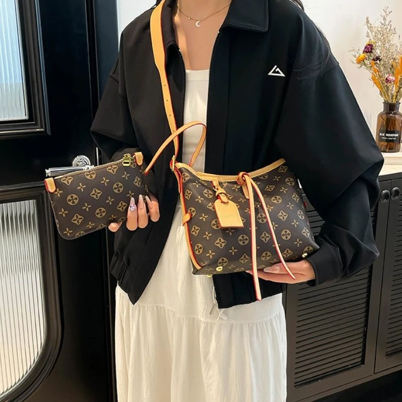 

Новая осенне-зимняя модная женская большая сумка 2023 года, стильная сумка через плечо на одно плечо.