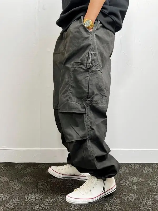 

American Retro Waed Work Pants Men's Loose Large Size Cuffed Straight Leg Wide Leg Pants Spring Autumn Trendy Brand Casual ...