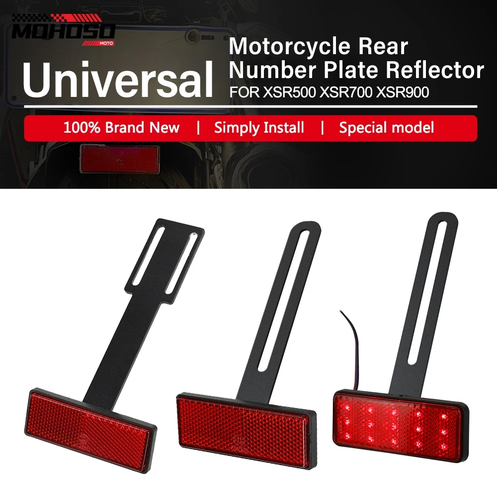 

Universal For Yamaha XSR 500/700/900 XSR500 XSR700 XSR900 Motorcycle License Plate Holder Extend Tail Reflector Licence Light