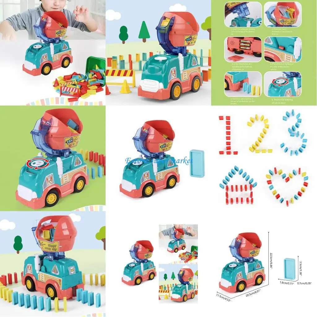 

090b Dominoes Blocks Set, детская игра по образованию игрушек построение и укладку игрушки