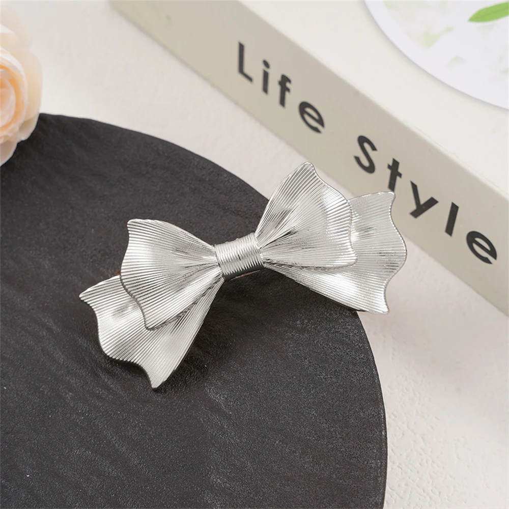 1 قطعة التصميم الذهبي تحسس الربيع كليب مشبك شعر المرأة القوس الراقية مستقيم كليب الجانب كليب الجانب كسر الشعر كليب