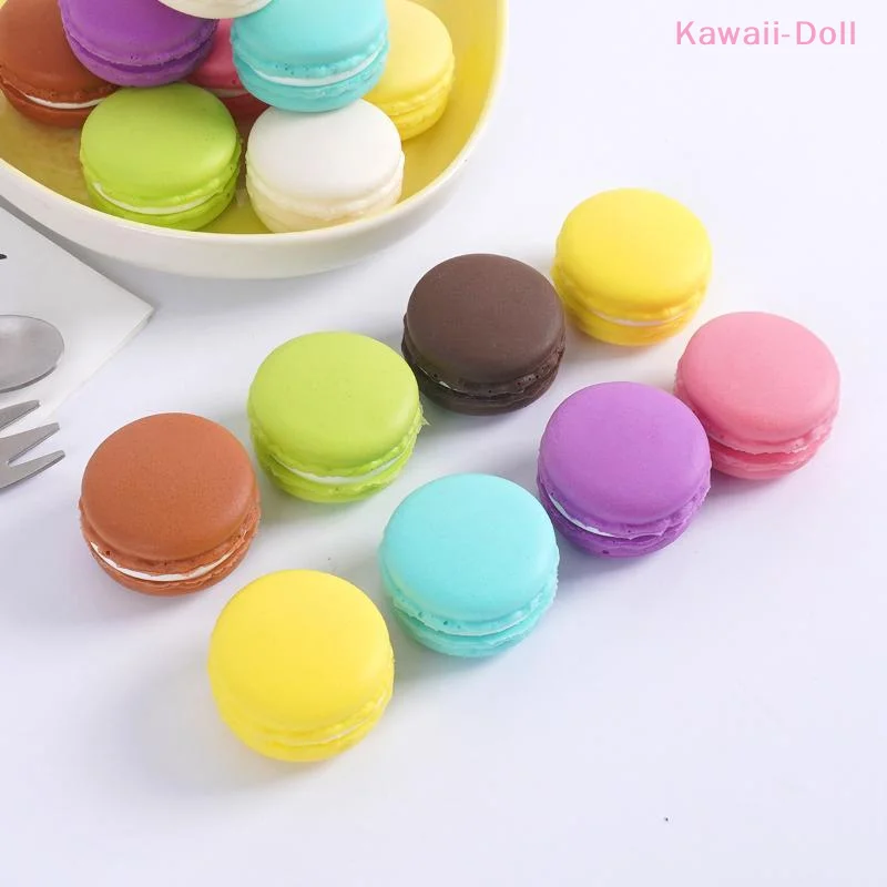 [DO]Artificial Macaron Simulation Models Realistic Texture Assorted Bright Colors For Home Decor Bakery Display Photo Props[DO]