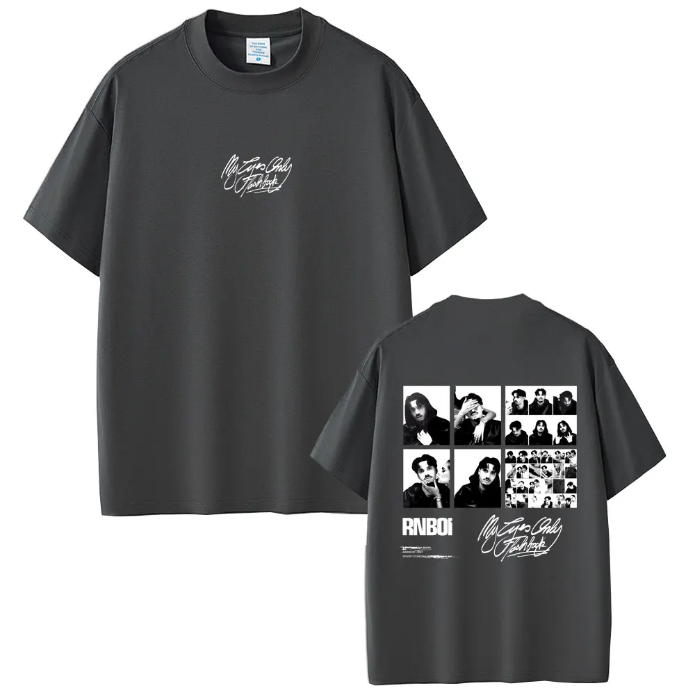 Rapper RnBoi My Eyes Only Flashback Album Merch 2026 T-Shirt für Männer und Frauen Hip-Hop Mode Pop Musik T-Shirt Herren Übergroße T-Shirts – Detail 4