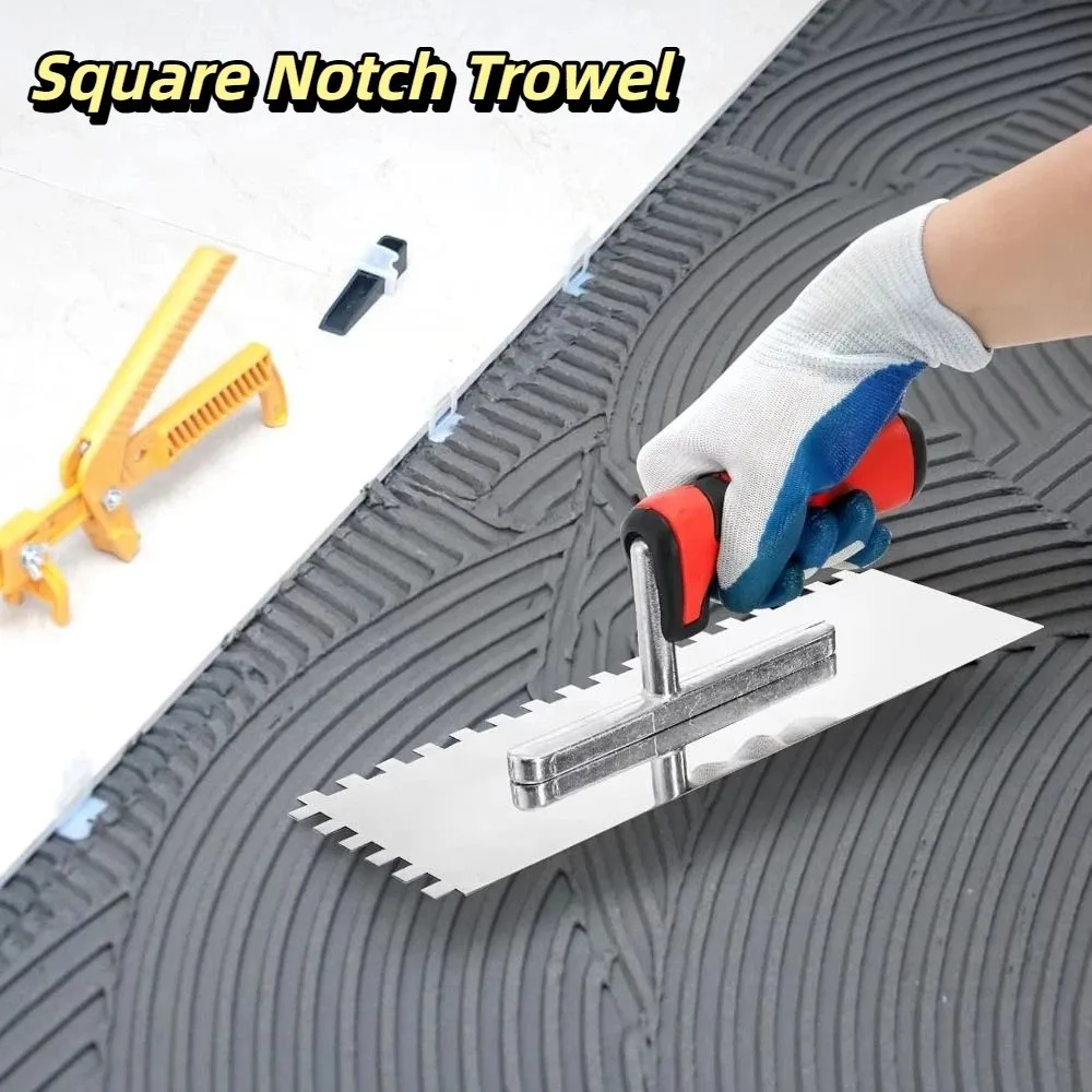 3個入り-耐久性のある金属製こて-スクエアノッチデザイン-ステンレス鋼製こて-電源不要-快適グリップハンドル